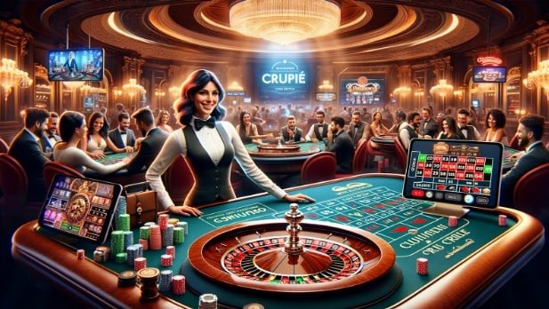 Antarmuka Number Pair di ponsel menampilkan dua kartu dealer dan kontrol taruhan